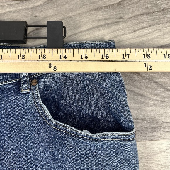 Crest Jeans Denim Pants Womens 15 Blue Bootcut Medium Wash Mid‎ Rise Embroidered - Picture 6 of 15